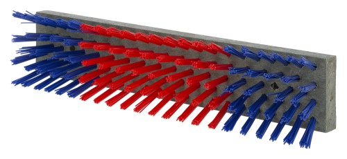 Szczota do czochradła dla bydła, 50 x 10 cm, niebiesko-czerwona, Kerbl - Intertraktor