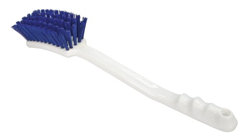 Szczotka z rączką, 40 cm, biały/niebieski, Kerbl - Intertraktor