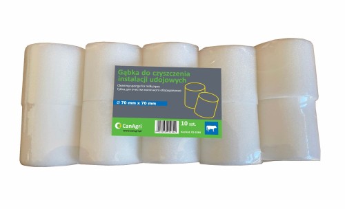 Gąbka do czyszczenia instalacji udojowych, 70 x 70 mm, 10 szt., Can Agri - Intertraktor