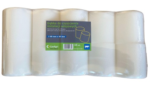 Gąbka do czyszczenia instalacji udojowych, 80 x 90 mm, 10 szt., Can Agri - Intertraktor