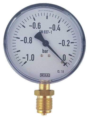 Wakuometr WIKA, Ø 100 mm (duży), gwint 1/2" - Intertraktor