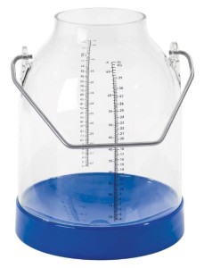 Bańka udojowa, z tworzywa sztucznego, niebieska, 30 l, uchwyt 117 mm, Kerbl