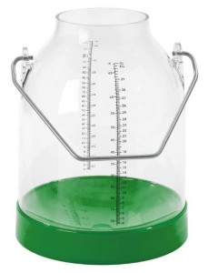 Bańka udojowa, z tworzywa sztucznego, zielona, 30 l, uchwyt 117 mm, Kerbl