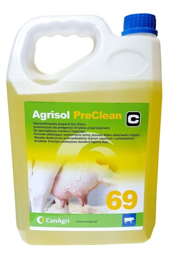Płyn do mycia wymion Agrisol PreClean 69, 5 kg, Can Agri - Intertraktor
