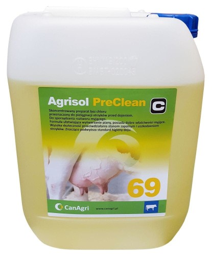 Płyn do mycia wymion Agrisol PreClean 69, 10 kg, Can Agri - Intertraktor