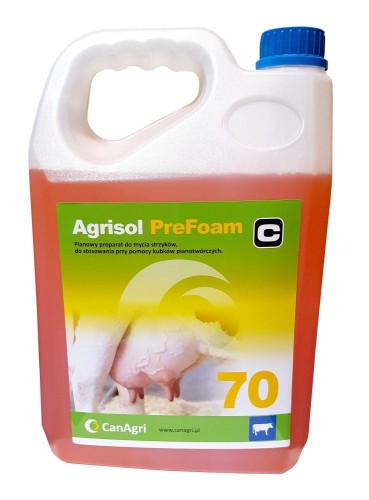 Pianowy płyn do mycia wymion Agrisol PreFoam 70, 5 kg, Can Agri - Intertraktor