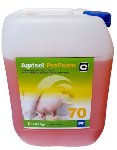 Pianowy płyn do mycia wymion Agrisol PreFoam 70, 10 kg, Can Agri - Intertraktor