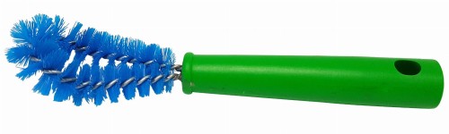 Szczotka do gum strzykowych, kołnierzowa, 20 cm, zielony/niebieski - Intertraktor