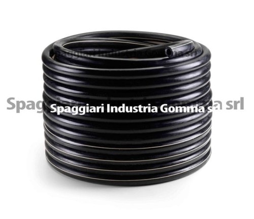 Przewód mleczny gumowy, 16 mm x 27 mm, biały pasek, 20 m, Spaggiari - Intertraktor