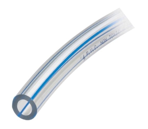 Przewód mleczny PVC, 14,5 x 24,5 mm, 30 m, 4 niebieskie paski, Spaggiari - Intertraktor