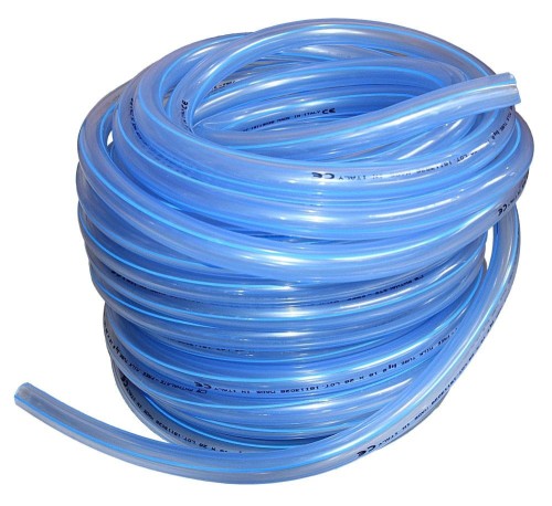 Przewód mleczny PVC, 16 x 26 mm, 30 m, 4 niebieskie paski, Spaggiari - Intertraktor