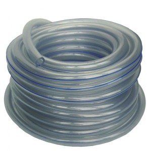 Przewód mleczny PVC, śr. 16 mm, 25 m, 4 niebieskie paski, Reci Prof