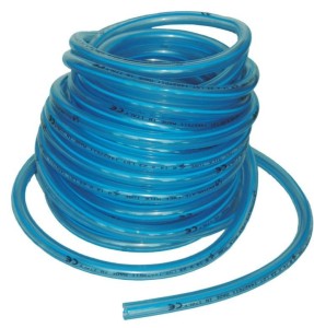 Przewód mleczny PVC, 14 x 23 mm, 25 m, 4 niebieskie paski, Spaggiari