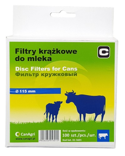 Filtr krążkowy do mleka, śr. 95 mm, 200 szt., Can Agri - Intertraktor