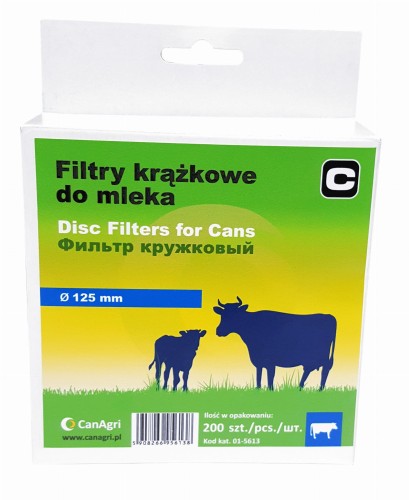 Filtr krążkowy do mleka, śr. 125 mm, 200 szt., Can Agri - Intertraktor