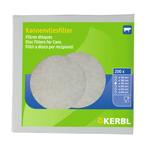 Filtr krążkowy do mleka, śr. 240 mm, 200 szt., Kerbl - Intertraktor