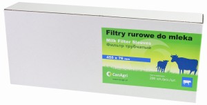Filtr rurowy do mleka, 455 x 76 mm, 200 szt., Can Agri