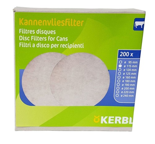 Filtr krążkowy do mleka, śr. 115 mm, 200 szt., Kerbl - Intertraktor