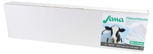Filtr rurowy do mleka Sana, szyty, 820 x 75 mm, 75 g, 200 szt., Kerbl