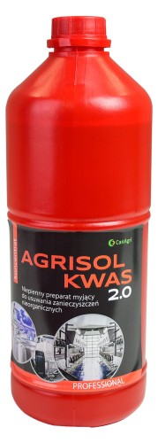 Kwaśny preparat myjący Agrisol Kwas 2.0, 2 kg, Can Agri - Intertraktor