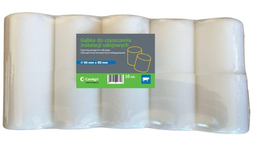 Gąbka do czyszczenia instalacji udojowych, 90 x 80 mm, 10 szt., Can Agri - Intertraktor