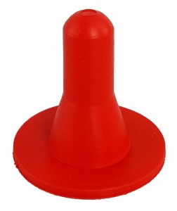 Smoczek gumowy, czerwony do butelki dla jagniąt, 500 ml