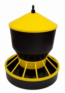 Karmidło zasypowe, automatyczne, 6 kg, czarno - żółte