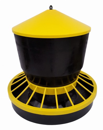 Karmidło zasypowe, automatyczne, 20 kg, czarno - żółte - Intertraktor