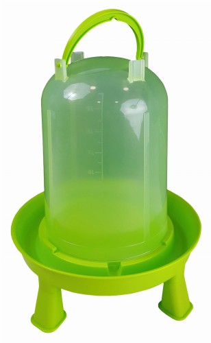 Poidło dla drobiu, z nóżkami, 10 l, pistacjowo - zielone - Intertraktor