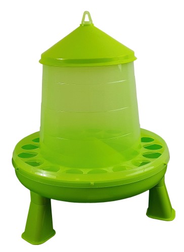 Karmidło dla drobiu, z nóżkami, 4 kg, pistacjowo - zielone - Intertraktor