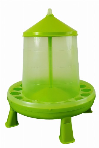 Karmidło dla drobiu, z nóżkami, 8 kg, pistacjowo - zielone - Intertraktor