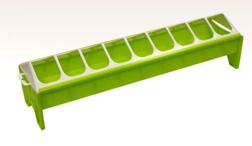 Karmidło dla młodych kur, 50 x 12 cm, zielone, Novital - Intertraktor