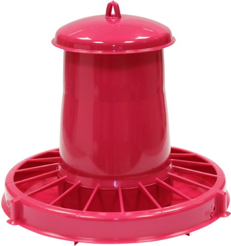 Karmidło automatyczne dla drobiu, różowe, 10,5 l, 7 kg, Novital - Intertraktor