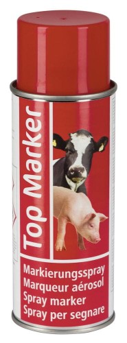 Spray do znakowania zwierząt, TopMarker 500 ml, czerwony,Kerbl - Intertraktor