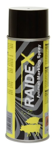 Spray do znakowania, Raidex 400 ml, żółty - Intertraktor
