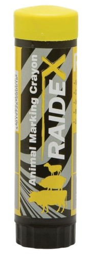 Kredka do znakowania zwierząt Raidex, 60 g, żółta, Kerbl - Intertraktor
