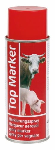 Spray do znakowania, TopMarker 200 ml, czerwony - Intertraktor