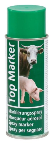 Spray do znakowania, TopMarker 200 ml, zielony - Intertraktor