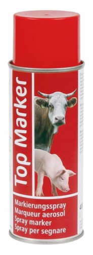 Spray do znakowania, TopMarker 400 ml, czerwony - Intertraktor