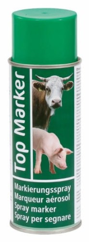 Spray do znakowania, TopMarker 400 ml, zielony - Intertraktor
