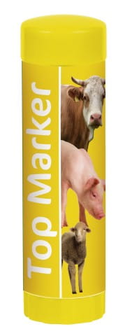 Kredka do znakowania zwierząt TopMarker, 60 g, żółta, Kerbl - Intertraktor