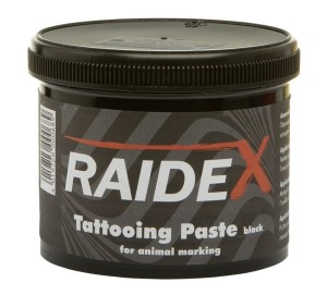 Tusz do tatuowania Raidex, czarny, pasta, 600 g