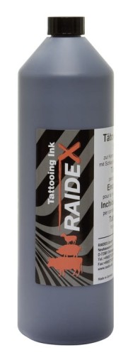 Tusz do tatuowania Raidex, czarny, 1000 ml - Intertraktor