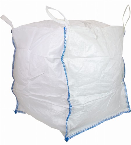 Worek BIG BAG 90x90x120, z zamkniętym dnem, biały, 1000 kg - Intertraktor