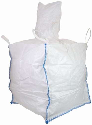 Worek BIG BAG 90x90x90, z lejem wsypowym i wysypowym, biały, 500 kg - Intertraktor