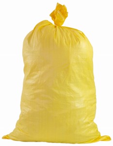 Worek polipropylenowy 65x105 cm, żółty, 50 kg