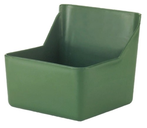 Karmidło prostokątne, oliwka, 6 l, 23 x 12 x 22 cm, Kerbl - Intertraktor
