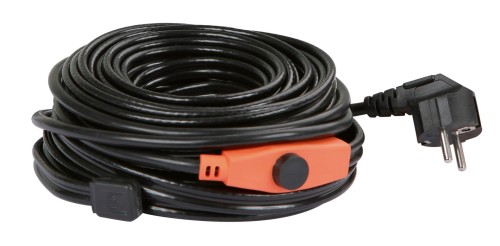 Kabel grzewczy do rur z termostatem, 8 m, 128 W, Kerbl - Intertraktor