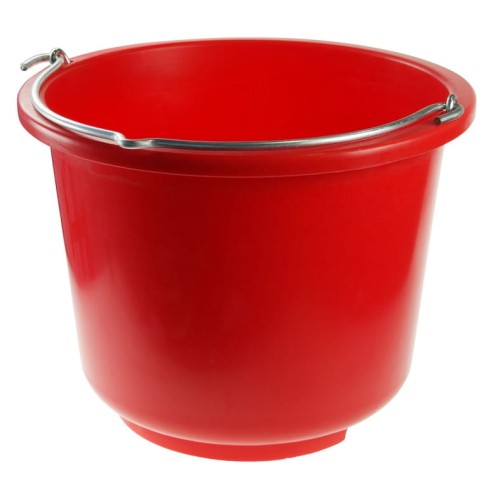 Wiadro z tworzywa sztucznego, 12 l, czerwone, Kerbl - Intertraktor