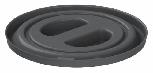 Pokrywa na wiadro z tworzywa sztucznego 12 l, czarna, Kerbl - Intertraktor